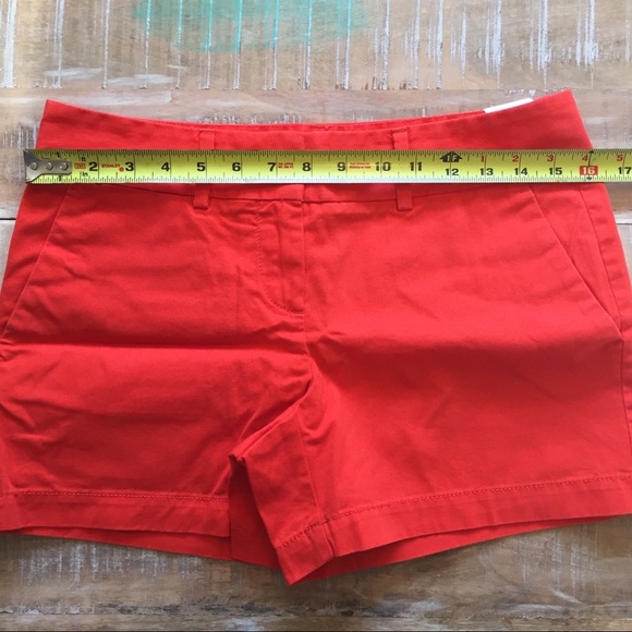 LOFT cotton shorts 4” inseam red orange sz2 NWT - Picture 5 of 6